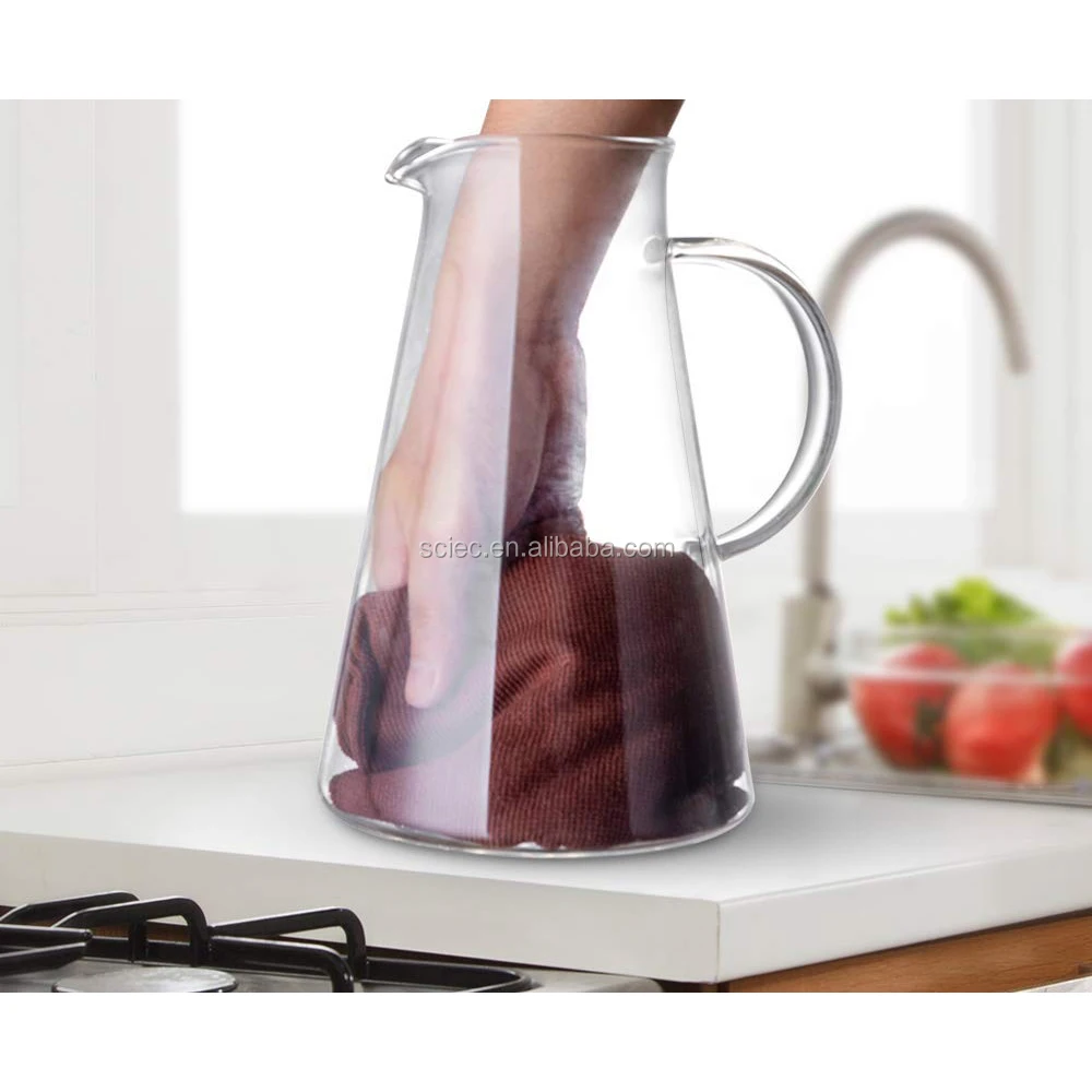 jugo de caf/é bebida Jarra de agua roja de 68 oz con tapa jarra aislada al vac/ío de acero inoxidable para t/é helado