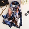 Wholesale 2020 new style turkish silk scarf top sale gradient geometric pattern print satin silk new model shawl