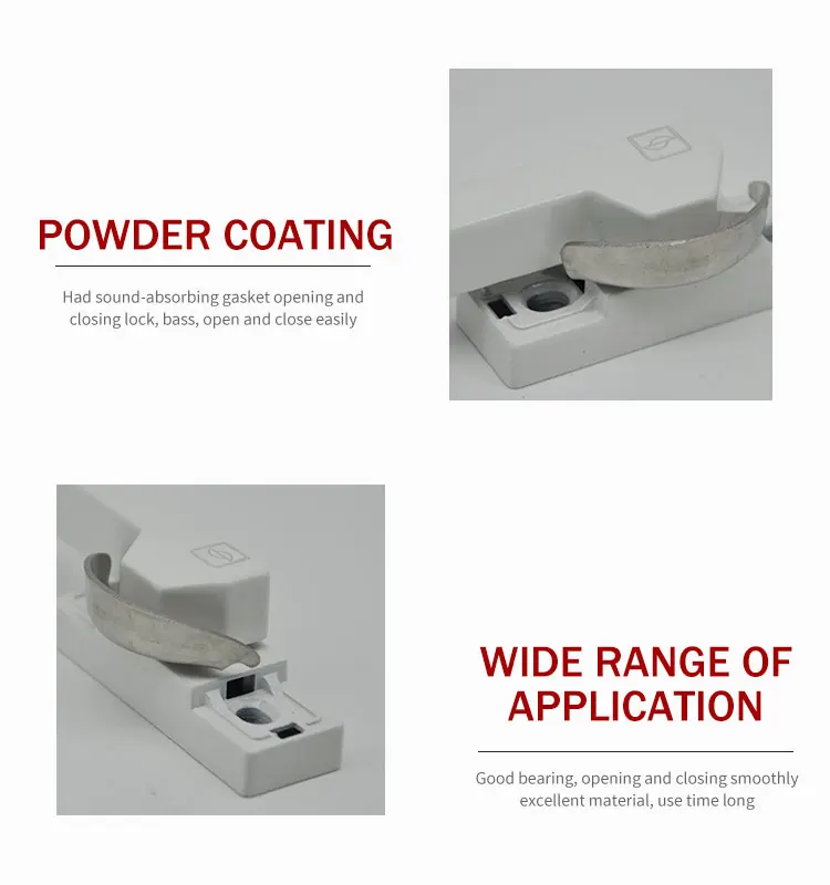 Factory direct 360 degrees rotating crescent lock for sliding window