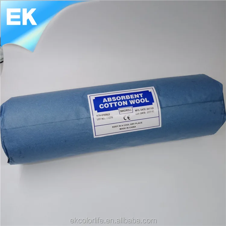 500g Absorbent Cotton Roll/ Cotton Wool - Buy Cotton Wool,Absorbent ...