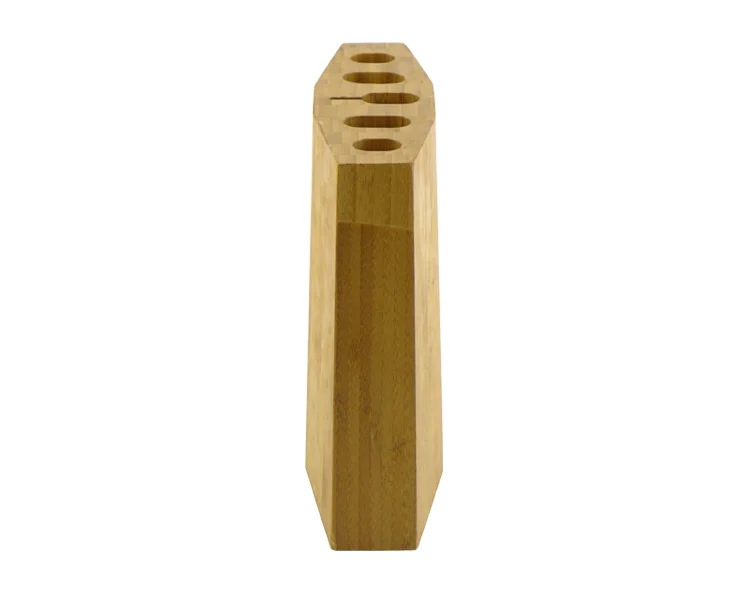 Bamboo Material 5pcs Set Kitchen Knife Block