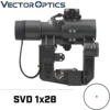 Vector Optics SVD Dragunov 1x28 AK Red Dot Sight AK Series Rifle Scope for Hunting Weapon Sight