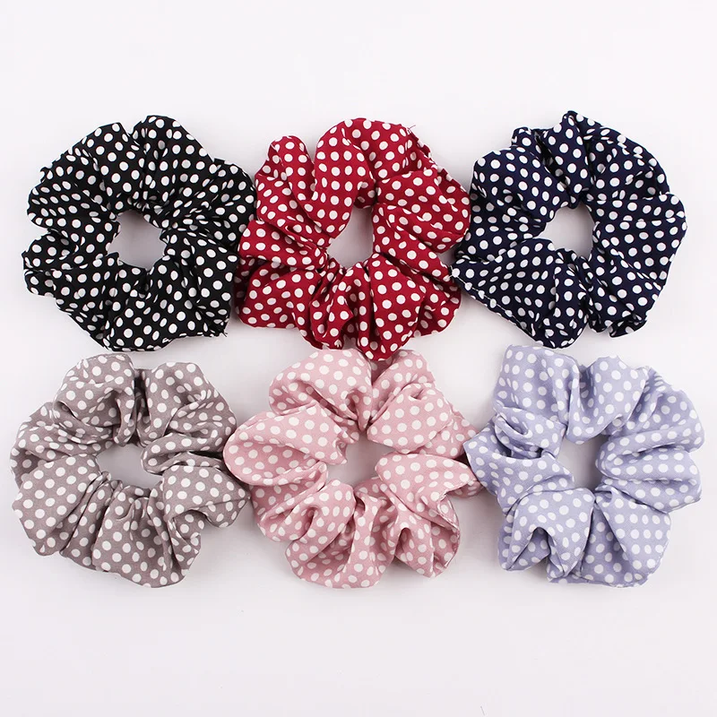 Latest Design Korean Ribbon Good Quality Elastic Hair Scrunchies For