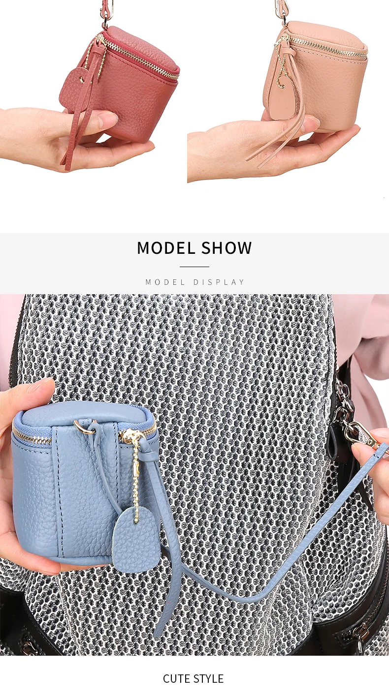 small leather cosmetic bolsa