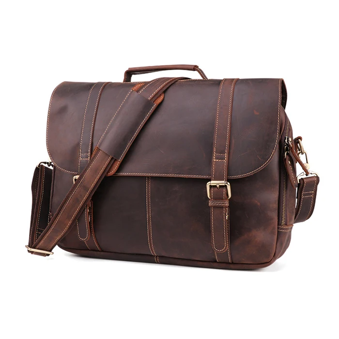 Maletín De Cuero Explosivo Para Hombre,Bolsa Para Portátil De 15,6  Pulgadas,Negocios,Retro,Caballo Loco,Bolso De Mano De Cuero Para Oficina -  Buy Maletín De Cuero Para Hombre Para Oficina,Bolso De Mano De Cuero Product