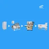 Automatic rice dough steamer processing line for Mochi Ice Cream making machine
