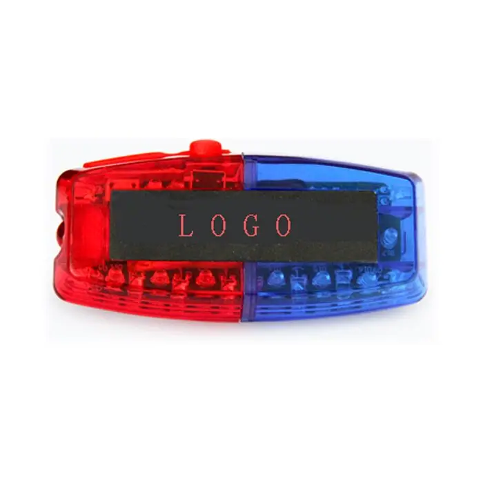 Night Light Red And Blue Strobe Shoulder Clip Type Warning Lamp