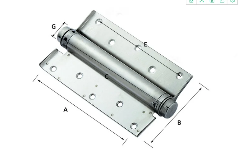 Weizhixing Stainless Steel Single Double Action Durable Adjustable Door