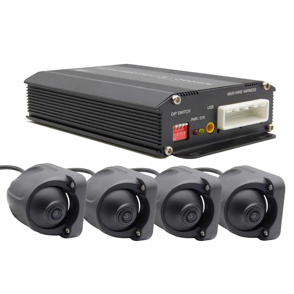 4 Way Reverse 360 Degree 3d 360 View All Round Bird View Car Camera ...