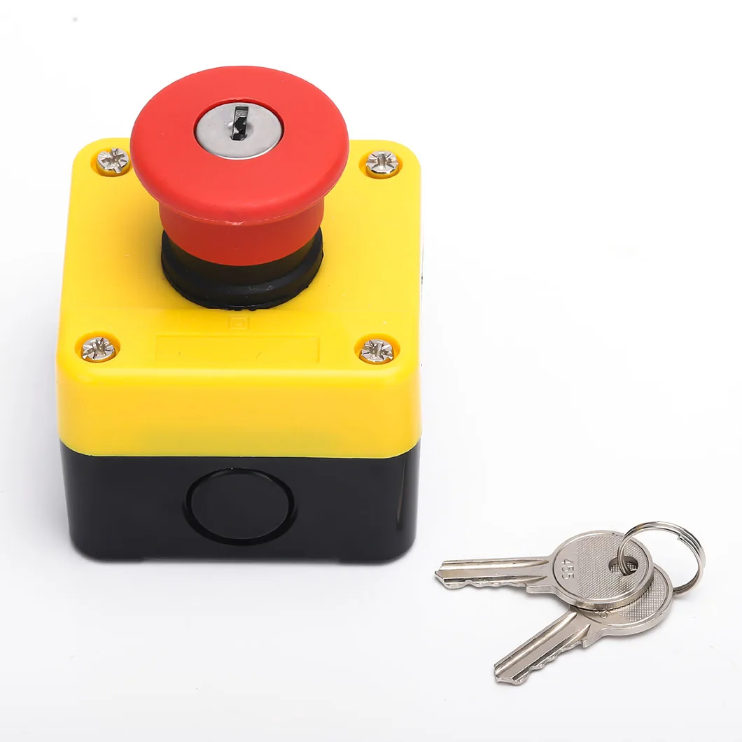 High Quality 68*51mm Plastic Control Box with Emergency Stop