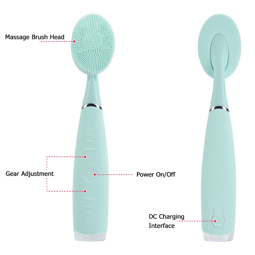 Dropshipping Ultrasonic Wireless Facial Spa Waterproof Facial Cleansing Spin Brush Set With Ce Rohs   .jpg