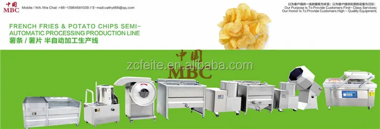 semi-automatic potato french fries and potato chips processing production line .JPG