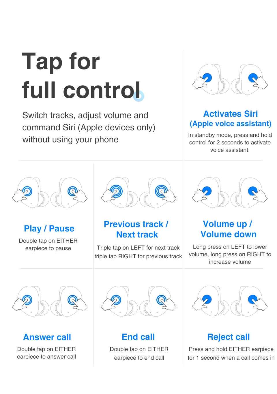 TWS Best Boyfriends Gift for Christmas HiFi Headphones Wireless Best Sellers in Europe 2018 - ANKUX.COM