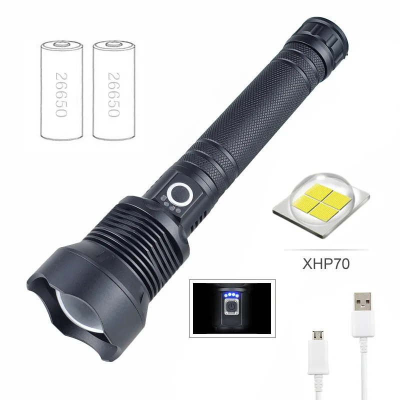 

XHP70 Flashlight,10 Pieces, Black