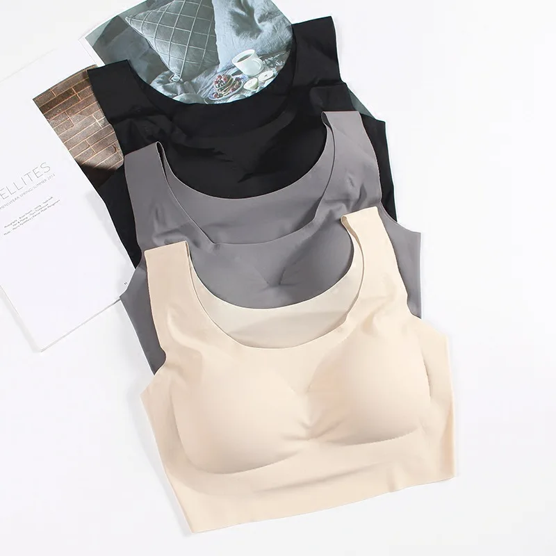 
Wholesale Seamless bra for exercise yoga shock proof natural sleep wireless bra underwear 