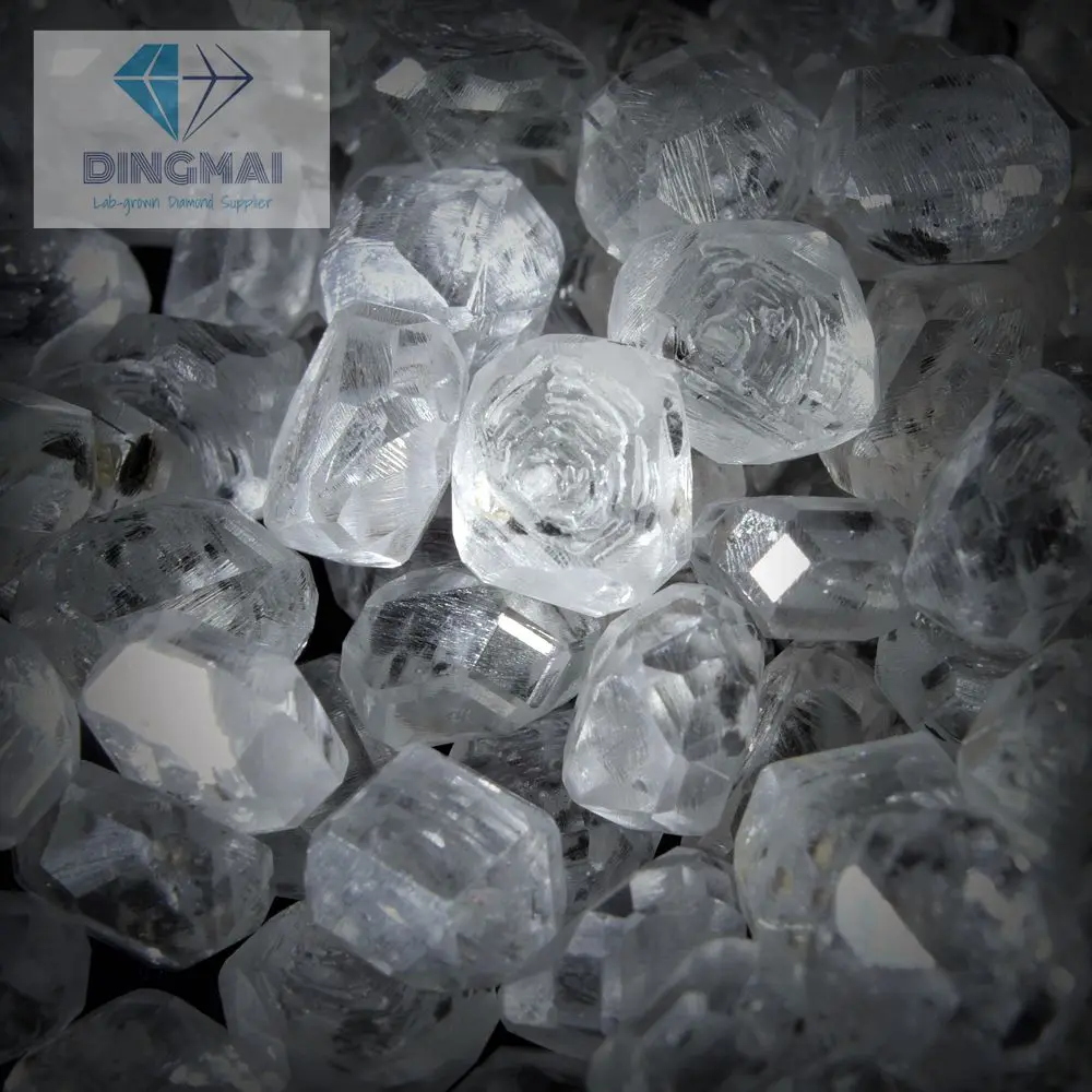 2.0-2.5 Carats Si2-Si3 White HPHT Lab-grown Diamond Rough Diamond Uncut Lab-created Dianmond synthetic diamond for Jewelry