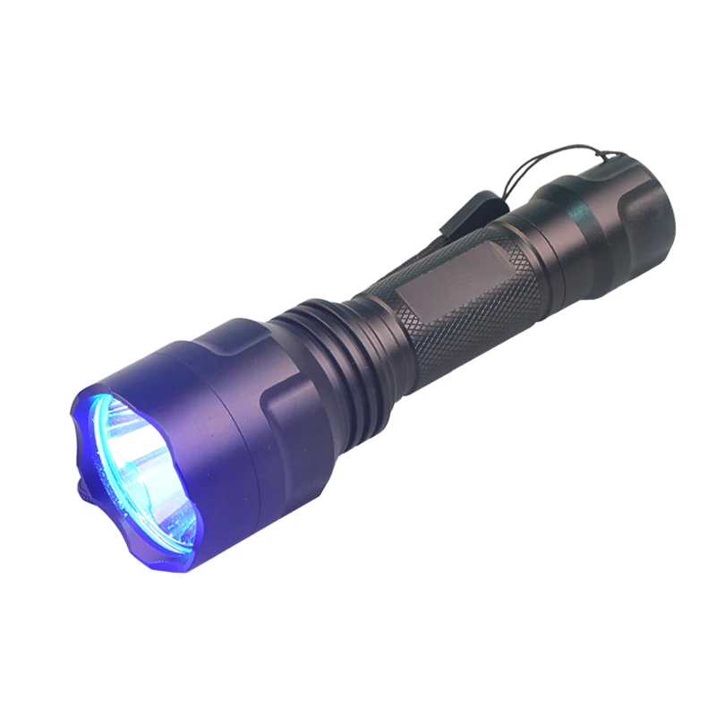 Blue Light Flashlight Hunting Torch 470 nm Wavelength Professional Blue Beam Flashlight Fishing Hunting