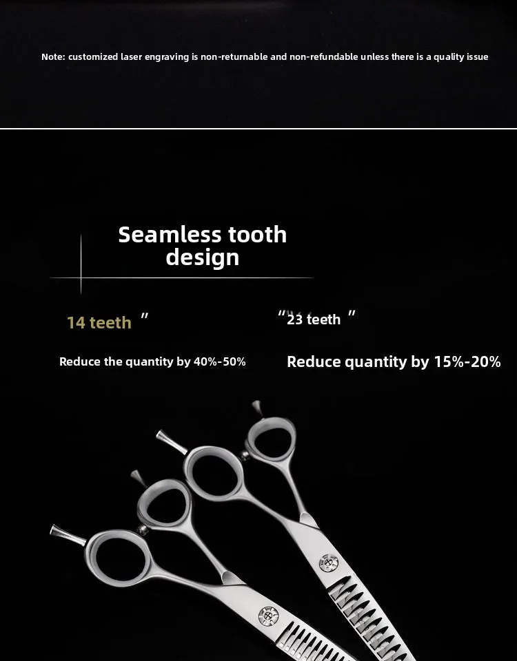 Volume Scissors Haircut Seamless Toothed Scissors Reduce Hair Volume 20%50% Thinning ...