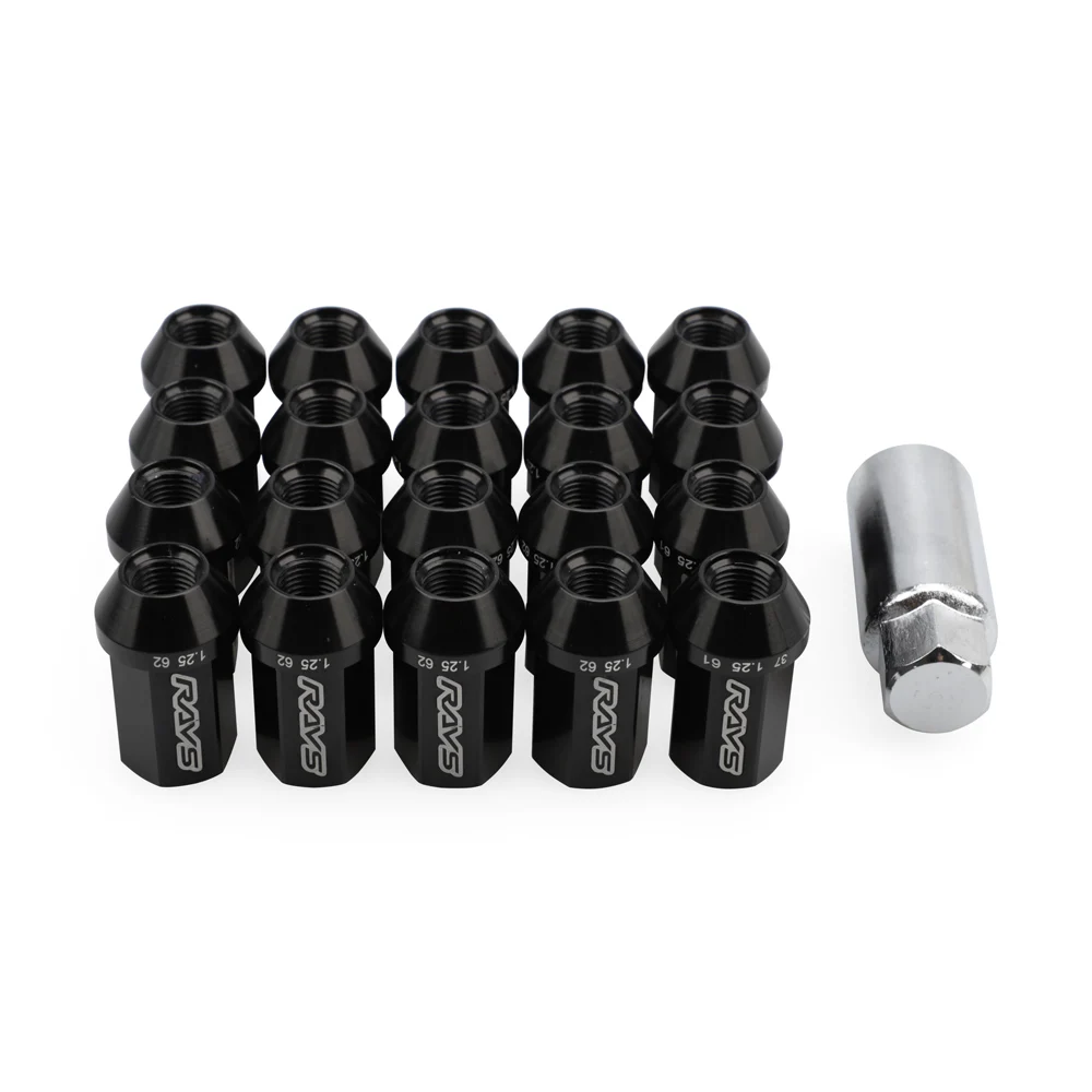 20pcs/set 7075 Aluminum Closeend Rays Lug Nuts Wheel Hub Bolts Wheel