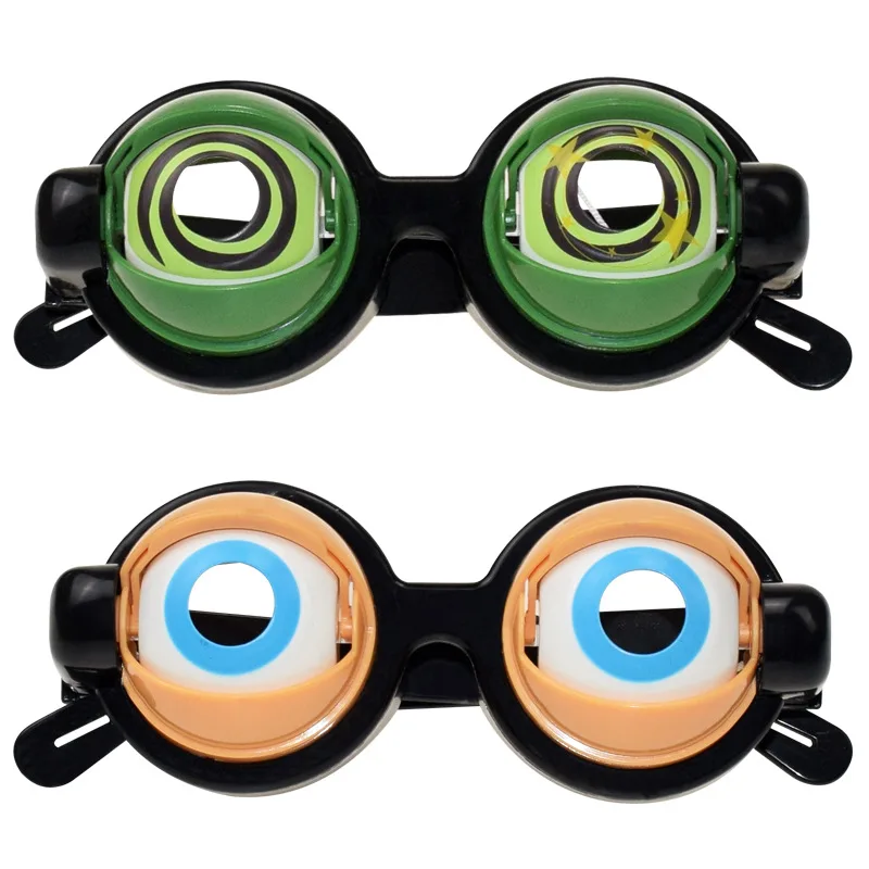 gafas de vista juguete Gafas divertidas Halloween y fiesta divertida ojos abatibles para banquetes para fiestas Juguete engañoso 