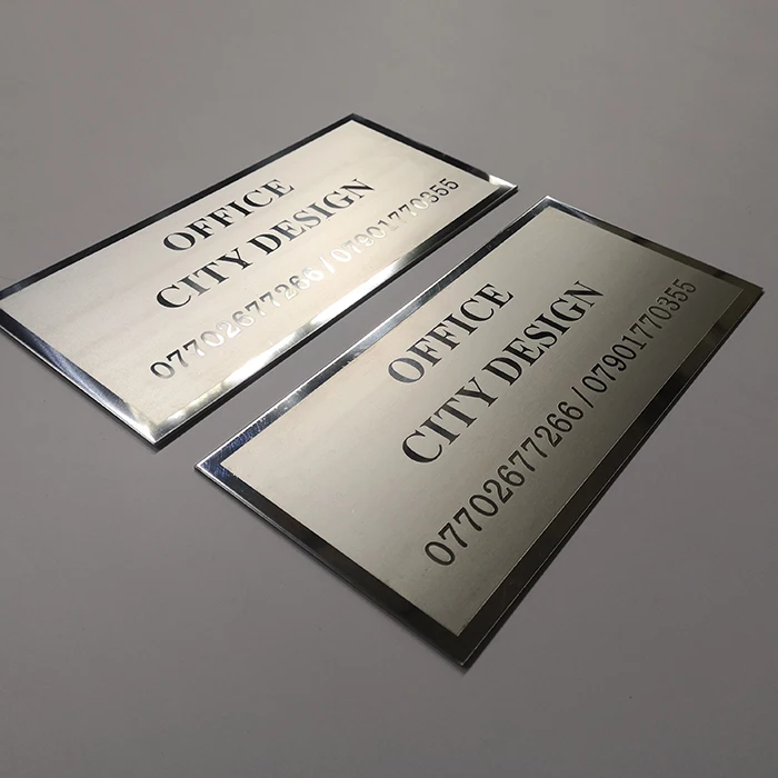 Custom Stainless Steel Metal Decorative House Sign Letter Plate Front