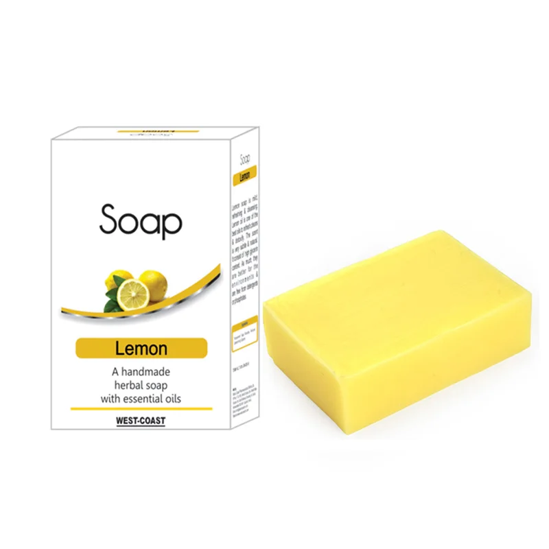 Natural Vegan Skin Lightening Whitening Lemon Hand Made Soap with Private Label