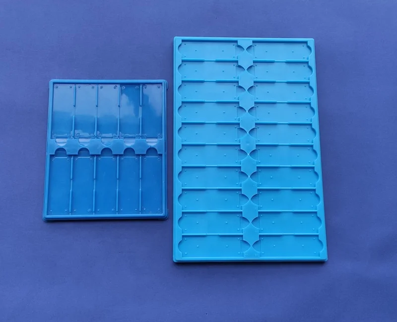 Green Plastic Microscope Slide Tray; 20 Capacity One Pack 