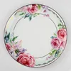 good price emboss in-glazed flower personalized ceramic porcelain plates custom