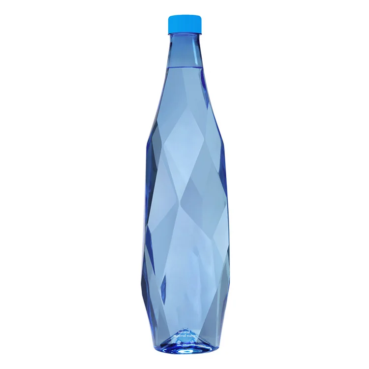 Special 500ml 1000ml Diamond Shape Crystal Glass Bottle For Drinking