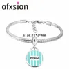 AFXSION 2019 new snake chain bracelet Custom jewelry Name Friendship bracelet Pandora bracelet