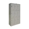 8 Door Steel Gym For Department Or School Changing Room Two Tier Lockers Wheel Locker
