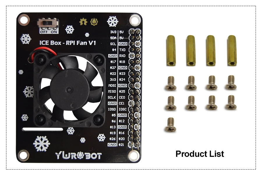 Custom Lonten Raspberry Pi Gpio Cooling Fan Expansion Board With Led C Lonten Technology 2293