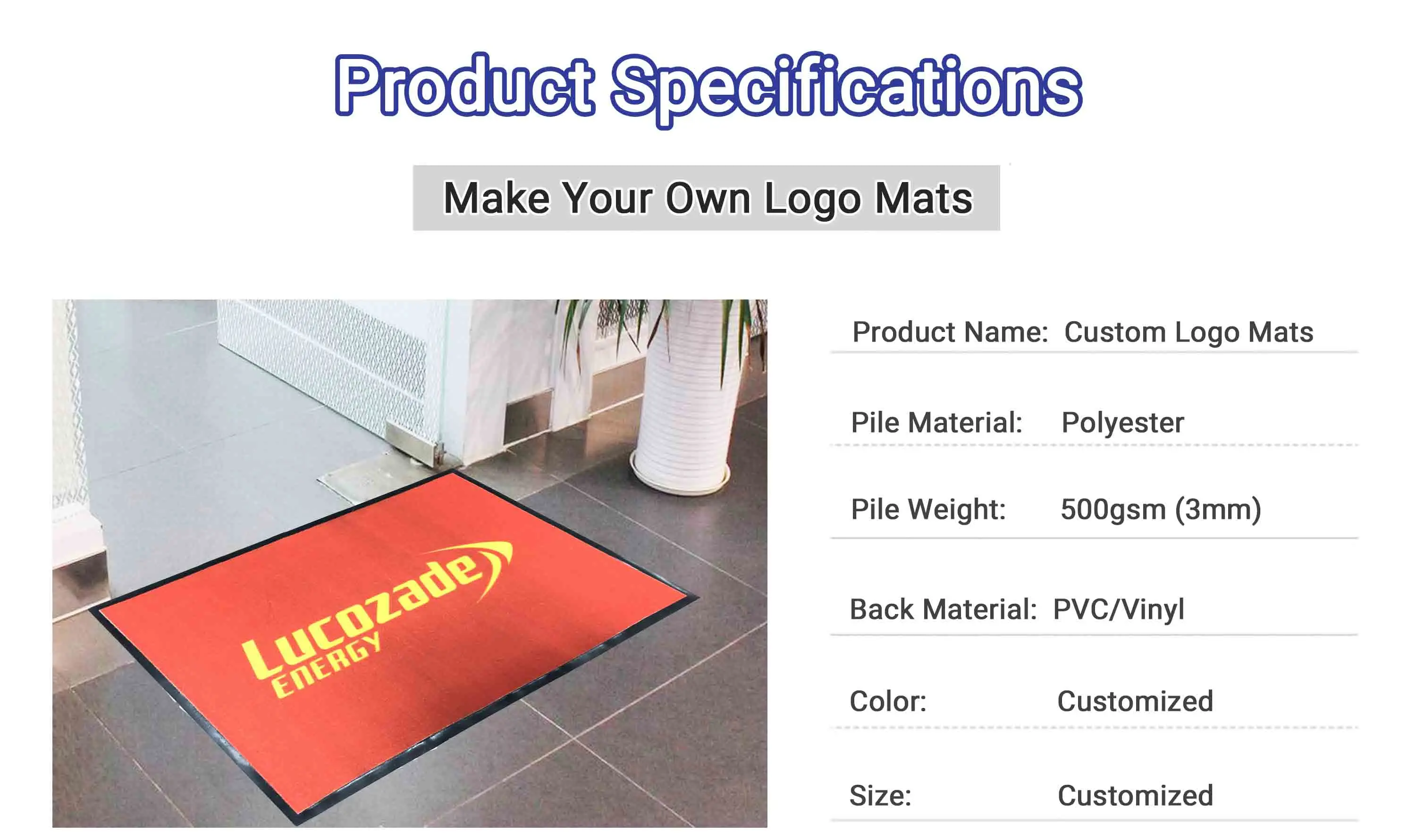 custom design floor mats