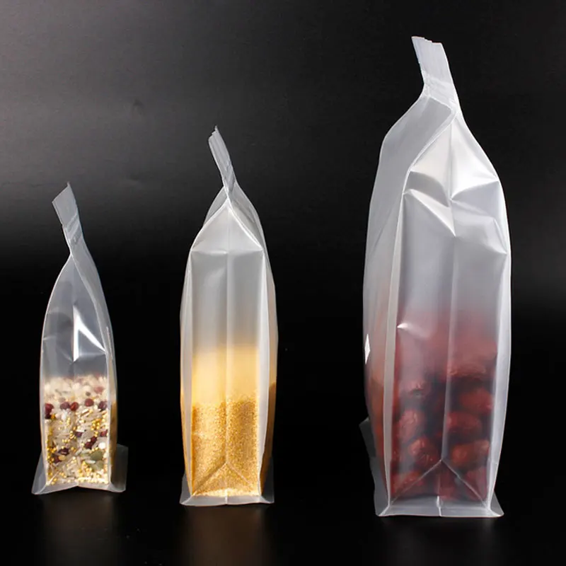 Transparent Self Sealing Frosted Bag Flower Tea Food Sealing Bag