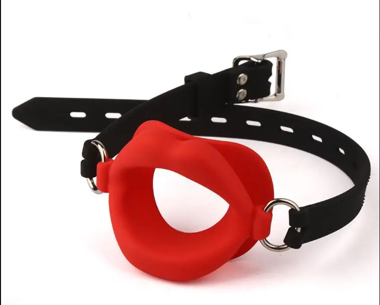 Erotic Open Sex Mouth Gag Adult Product Leather Fetish Rubber Lips O Ring Oral Sm Bondage Buy