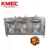 Three Drums Rotary Drum Nut Roaster / Peanut Almond Cashew Nut Roasting Machine