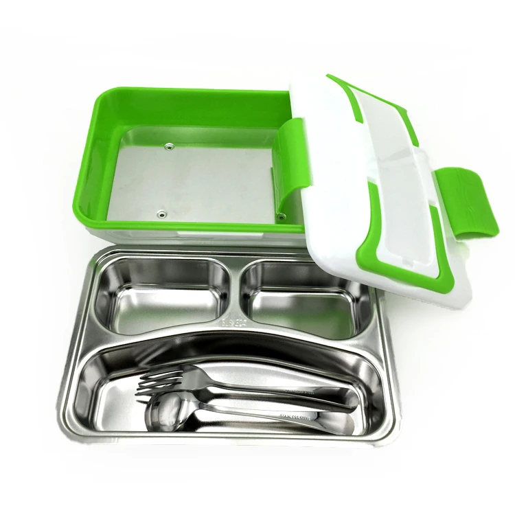 Portable LB0008 Household Electric Food Warmer Heating Stainless Steel Lunch Box