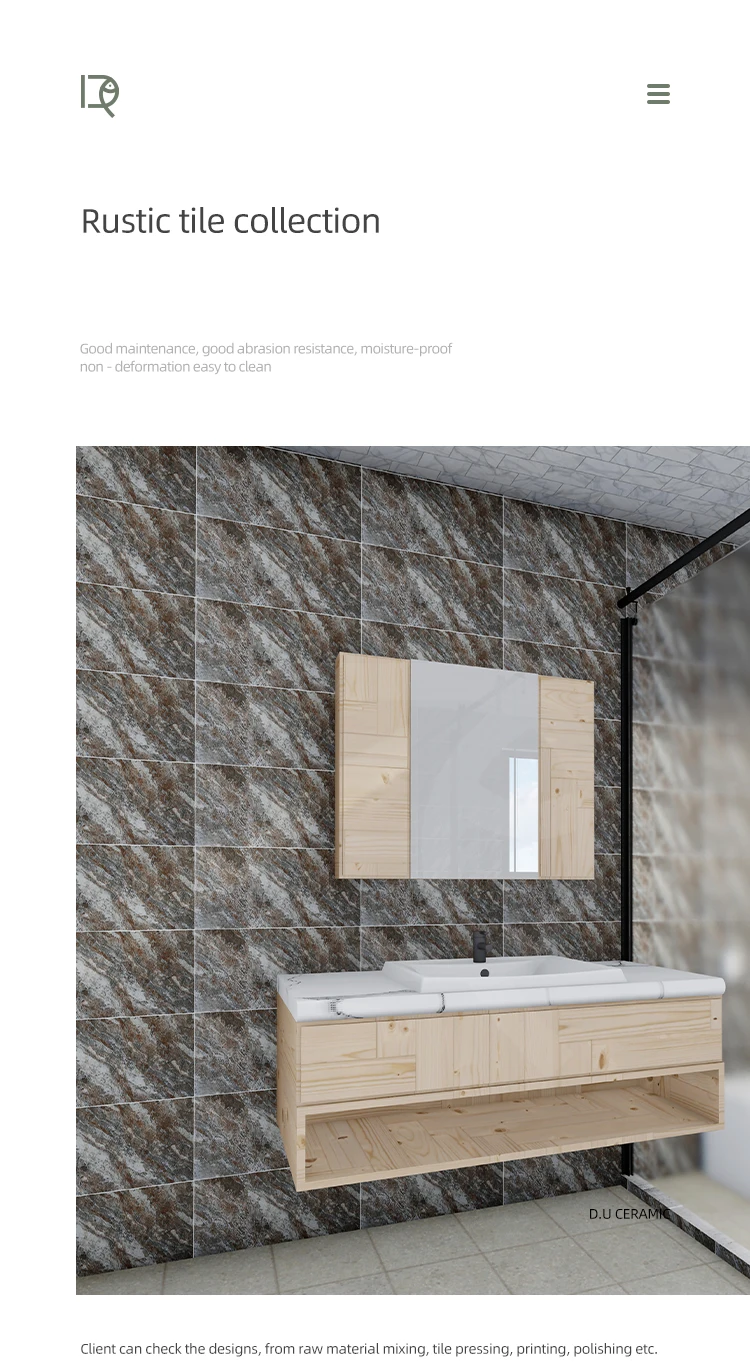 300*600 House bathroom Look Like Stone Ceramic Wall Tiles Manufacturing indoor bath Wall Tile