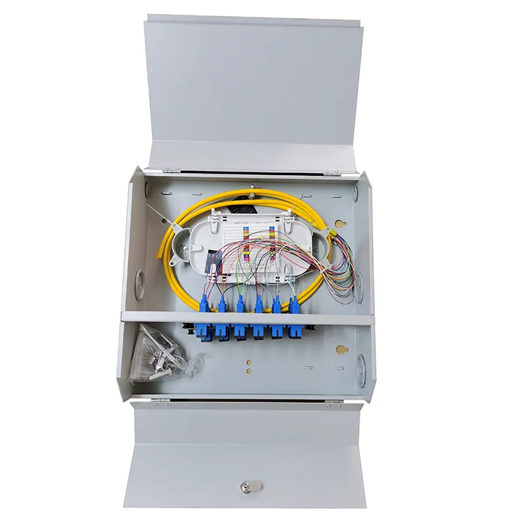 Pg-odf3015 Wall Mounted Fiber Optic Distribution Box Ftth Termination ...