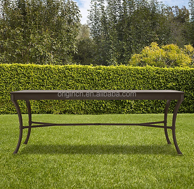 Rustproof Cast Aluminum Outdoor Furniture 8 Seater Backrest And Armrest