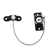 Window Lock Window Door Restrictor Child Baby Safety Security Cable Lock Catch White & Black For Child Safety Window Lock