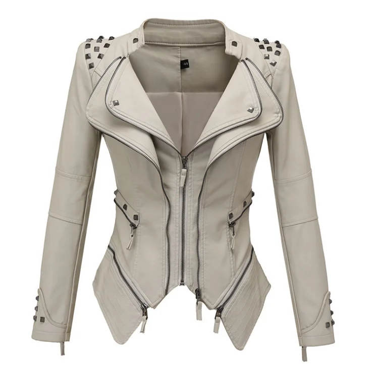 chamarras de cuero para mujer