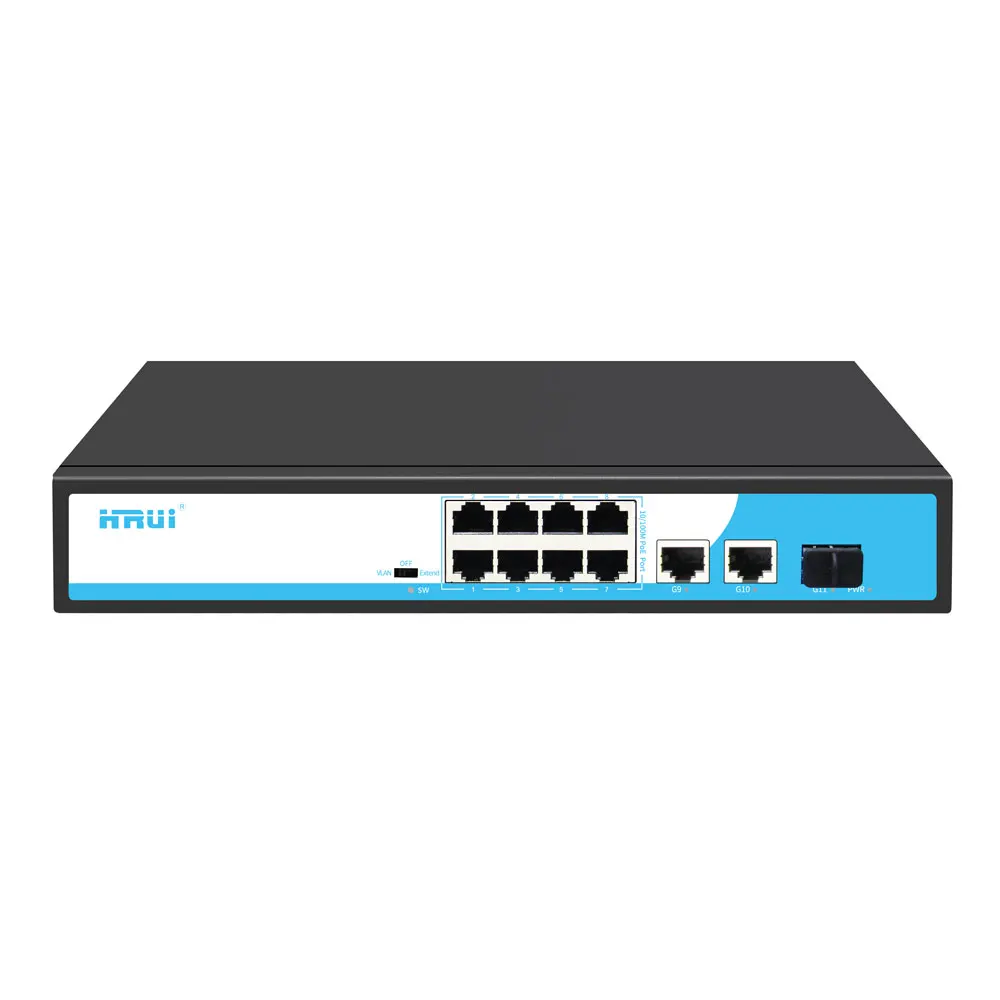 Коммутатор 8 портов POE. POE Switch 2 u. 8 Портовый SFP свитч. Hrui HR-AFGM-2444s-400 / 24-Port 1g POE / 4-Port SFP.