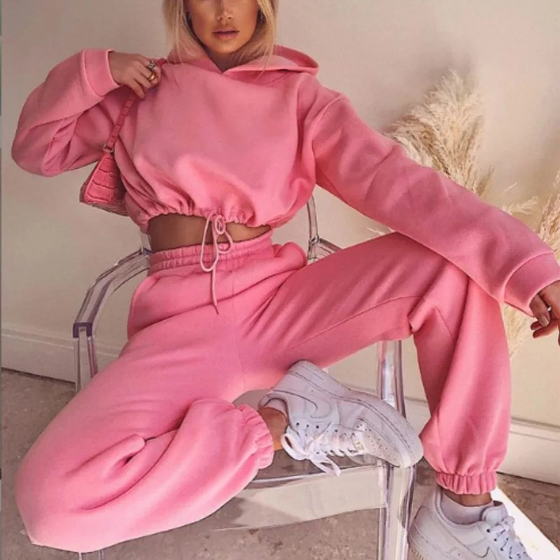 Cropped Hoodie Dipotong Hoodies 