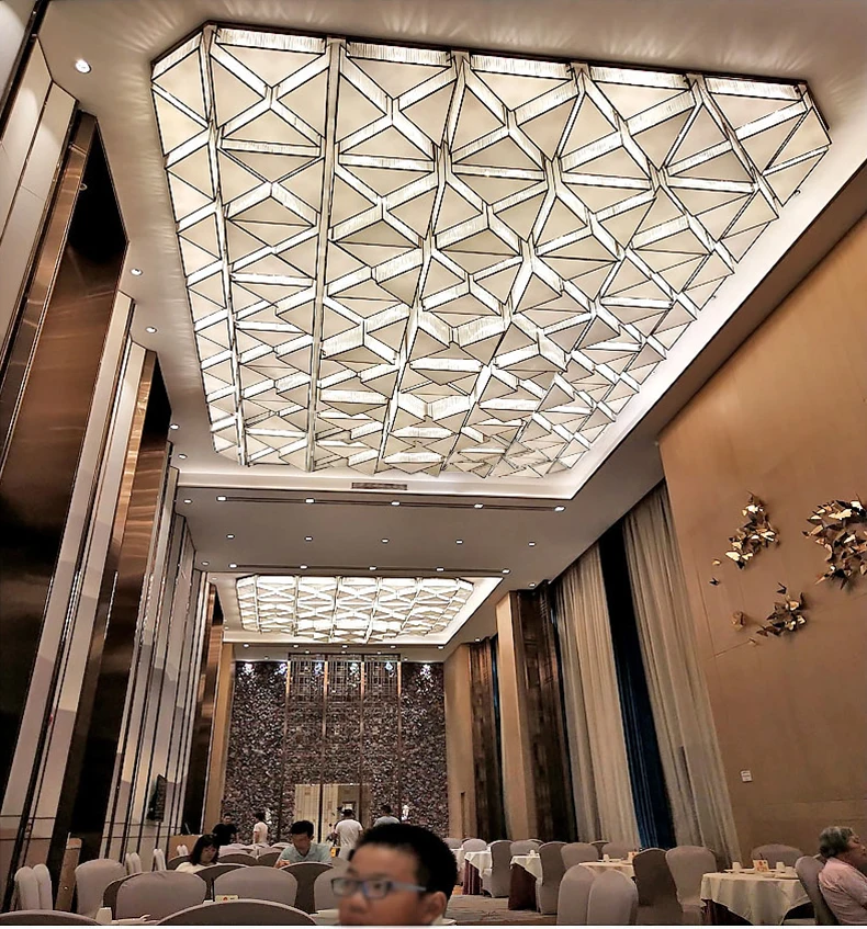 Hot Selling Hotel Lobby Restaurant Private Room Restaurant Living Room Triangle Prism Stitching Acrylic Ceiling Lamp Buy Acrylic Ceiling Lamp Led Ceiling Lights Ceiling Lamp For Hotel Product On Alibaba Com