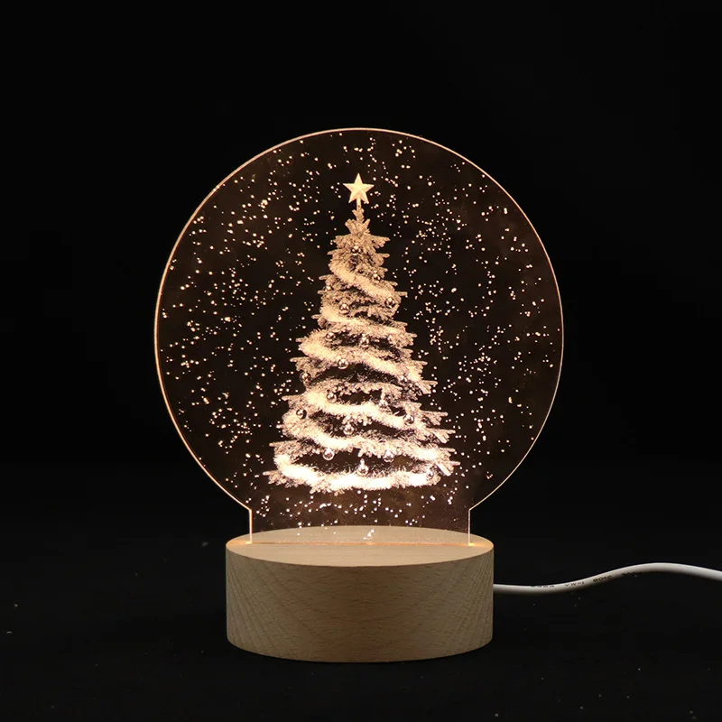 亚马逊 (amazon) 3d广告素材空白亚克力板夜灯礼物diy oem定制艺术品