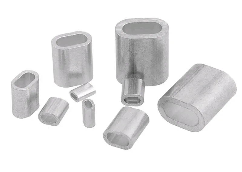 Single Barrel Crimp Example Aluminum Single Barrel Crimp Sleeves for Stainless Steel Wire Rope