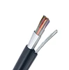Telecom Outdoor network cable with strengthen Wire Cat5E /Cat6/Cat6a With steel Messager Lan Cable