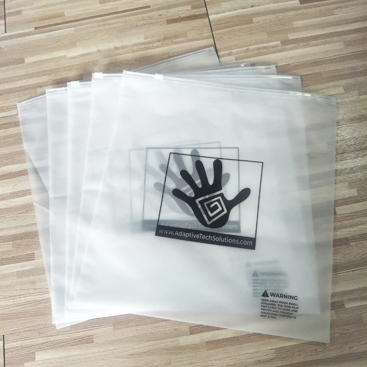 Resealable Poly Plastic Bag With Logo Printing Custom Clothing T Shirt