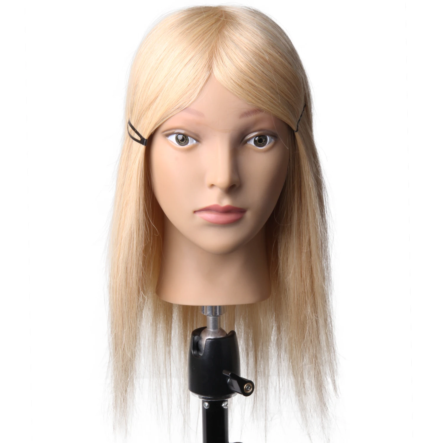 16" Blonde Hair Mannequin Head Professional Training Head Practise